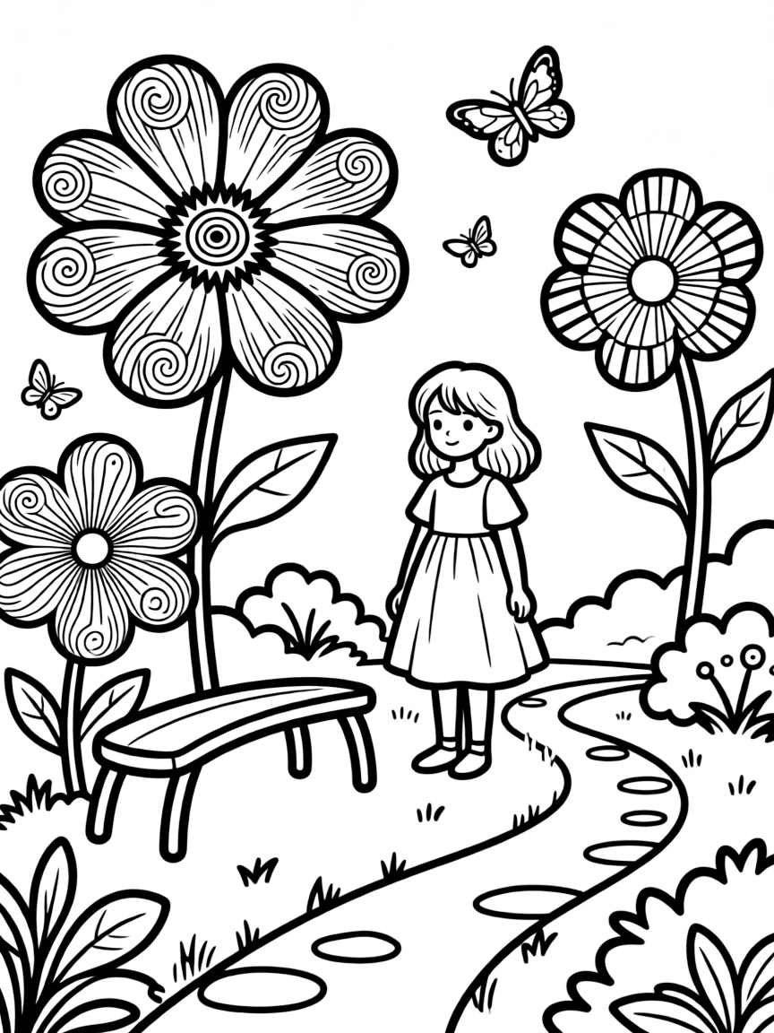 A garden inspired by famous works of art
