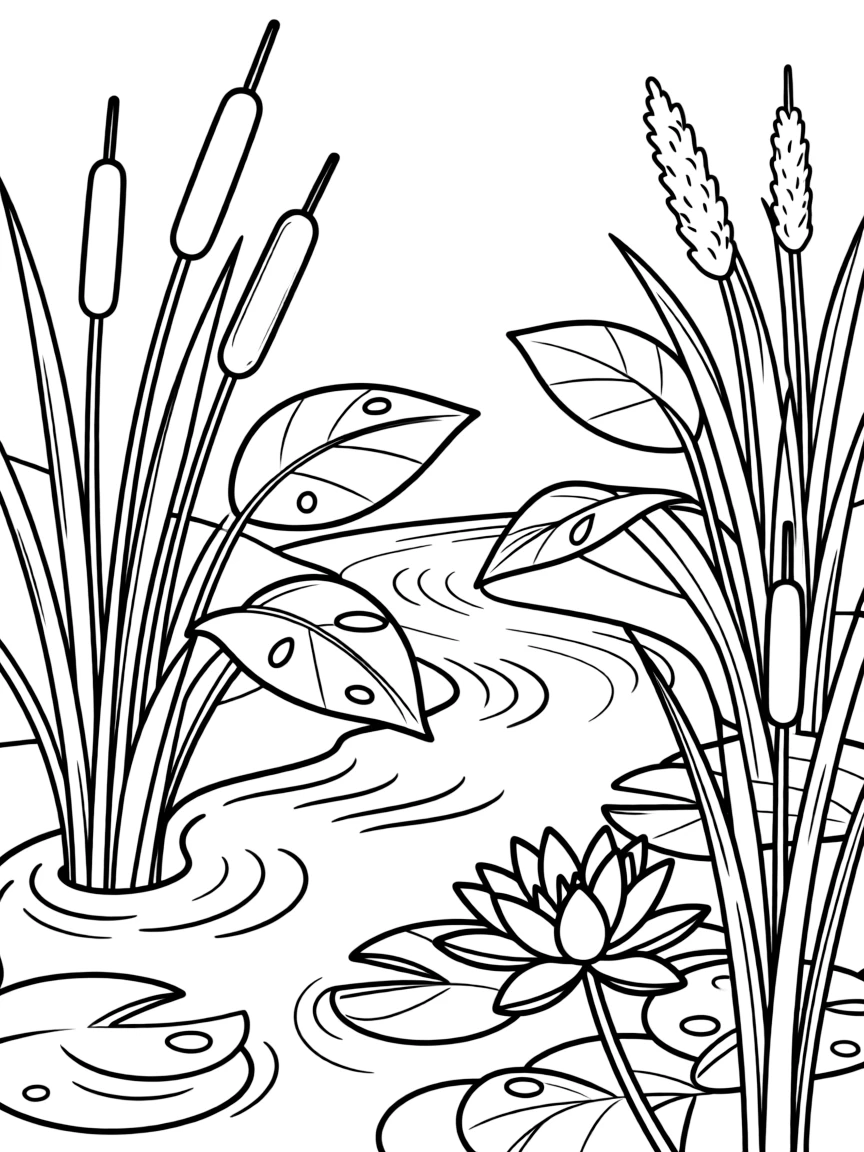 A close-up of plants that clean water