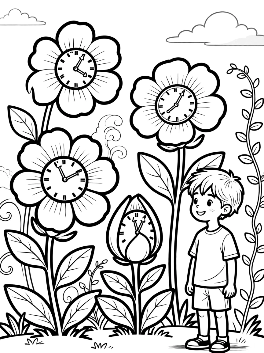 Plants that tell time through opening and closing