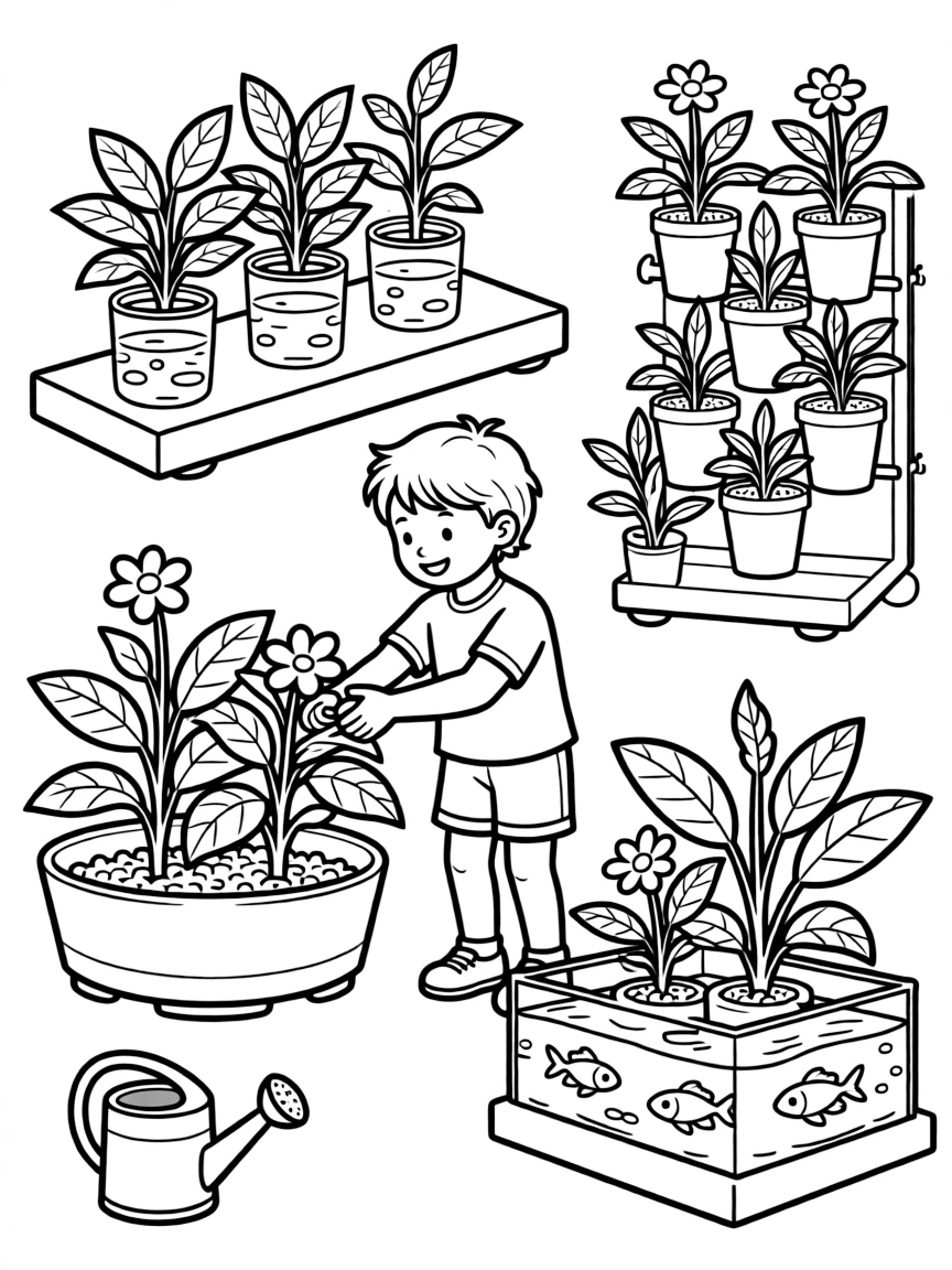 Plants growing in unique agricultural systems