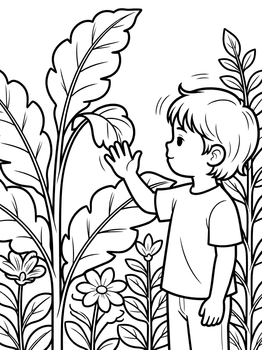 A close-up of how plants respond to touch