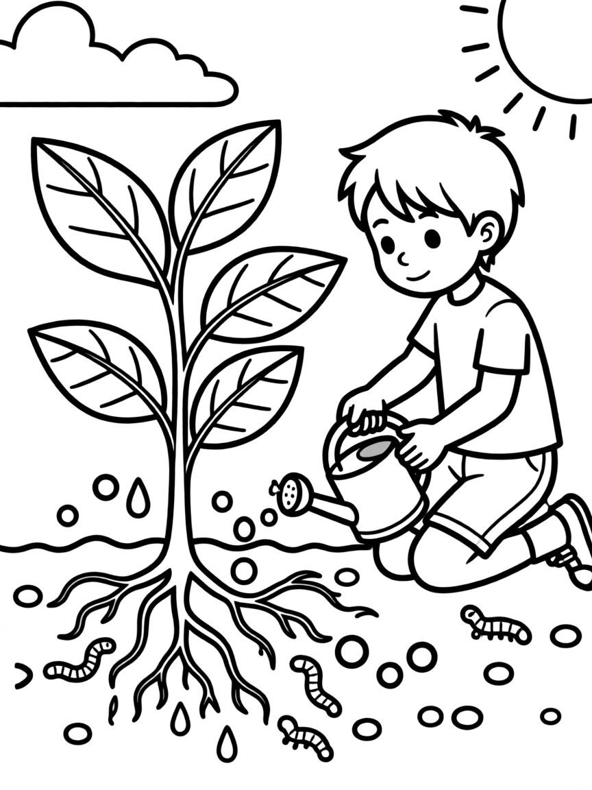 A close-up of how plants get nutrients from soil