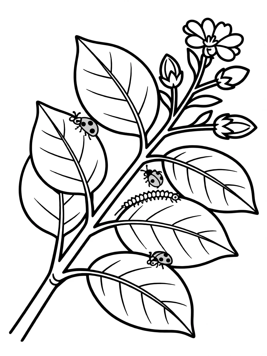 A close-up of how plants change color naturally