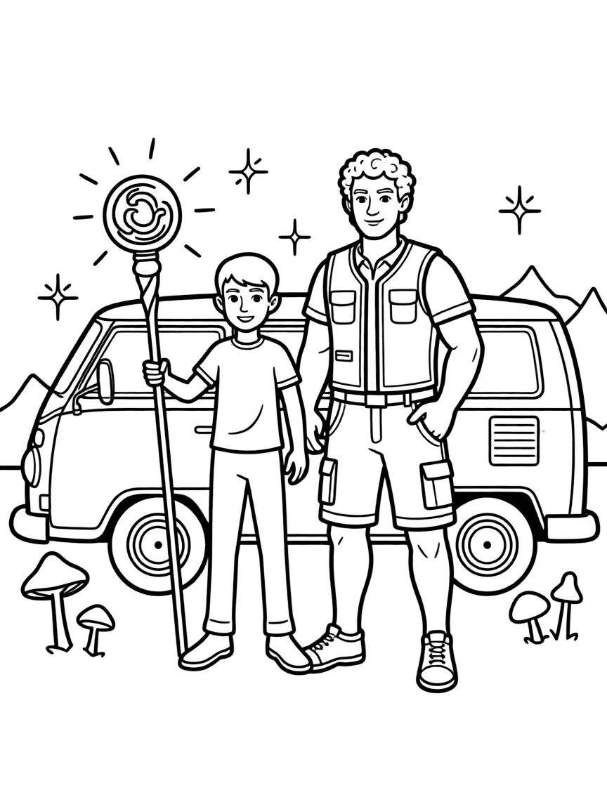 Ian and Barley Lightfoot from Onward on their magical quest