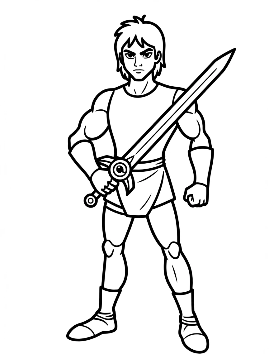 ThunderCats' Lion-O with the Sword of Omens