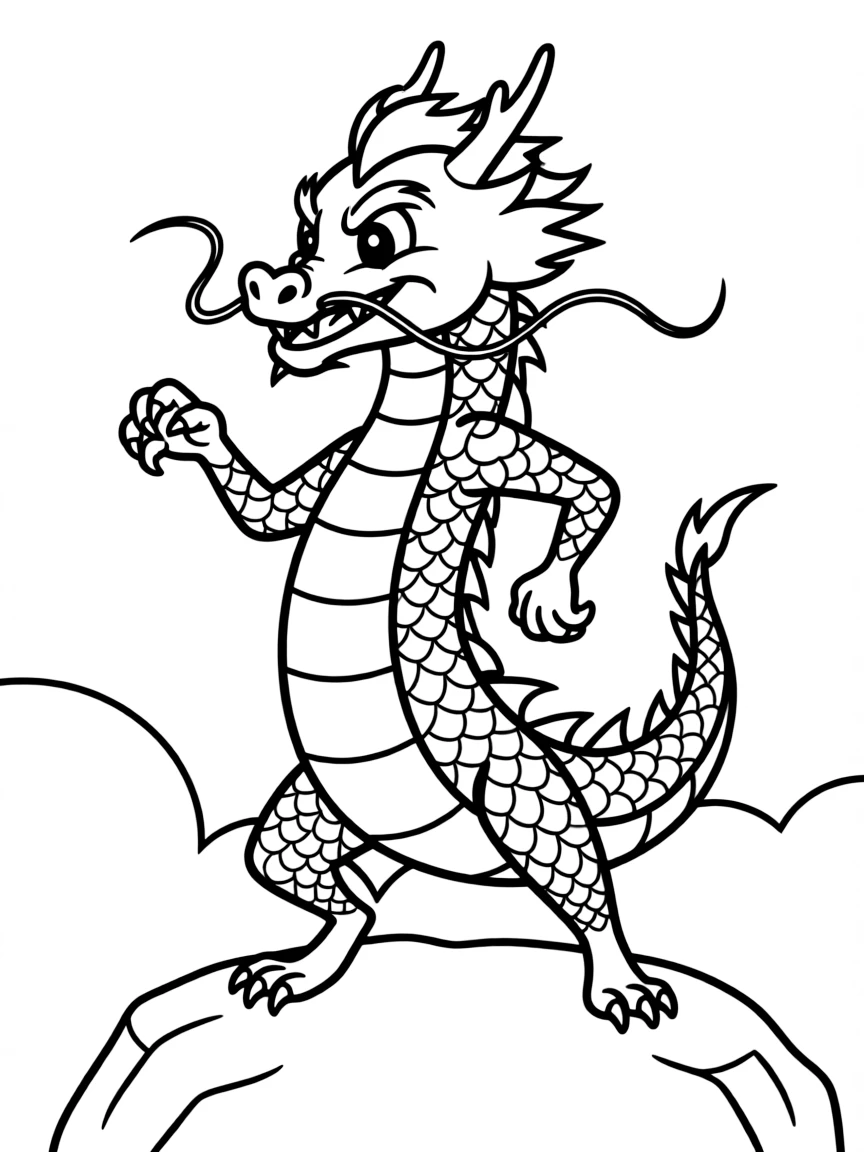 Mushu from Mulan trying to look intimidating despite his small size