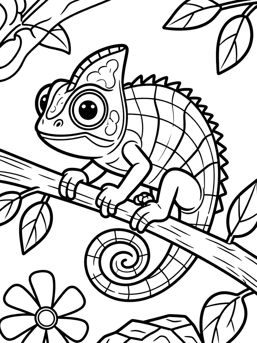 Pascal the chameleon from Tangled changing colors to match surroundings