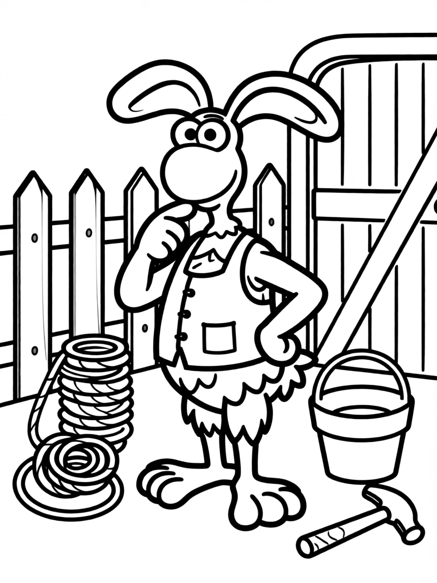 Chicken Run's Ginger planning the great escape