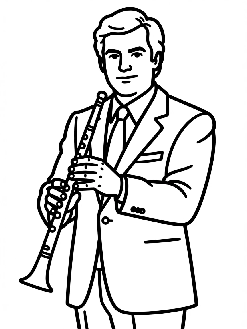 Ron Burgundy from Anchorman with his jazz flute