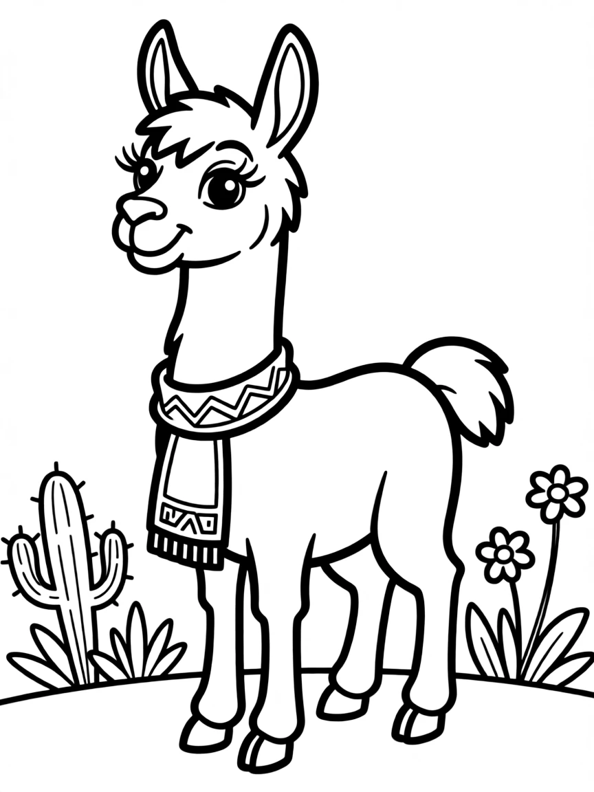 Emperor Kuzco from The Emperor's New Groove as a llama