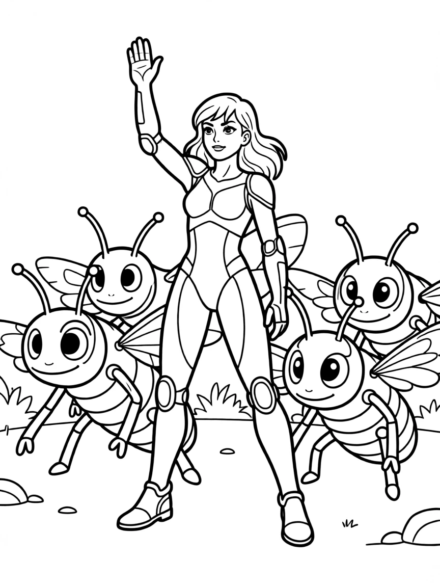Kerrigan the Queen of Blades from StarCraft commanding her swarm