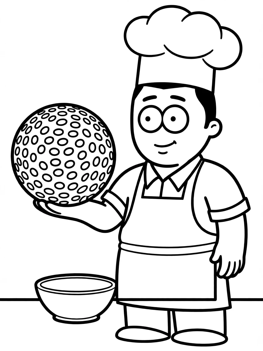 Chef from South Park with his chocolate salty balls