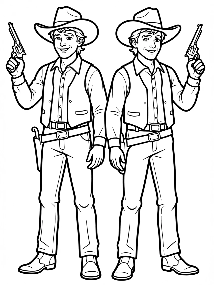 Butch Cassidy and the Sundance Kid in their famous freeze frame