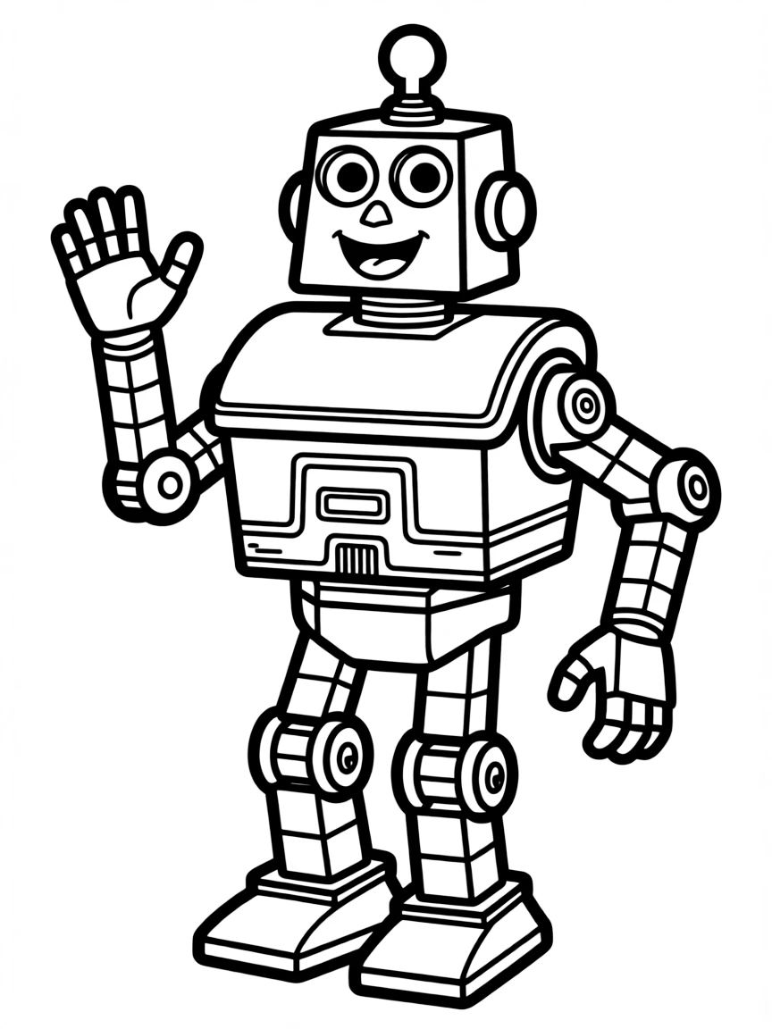 Johnny 5 from Short Circuit with his "alive" expression