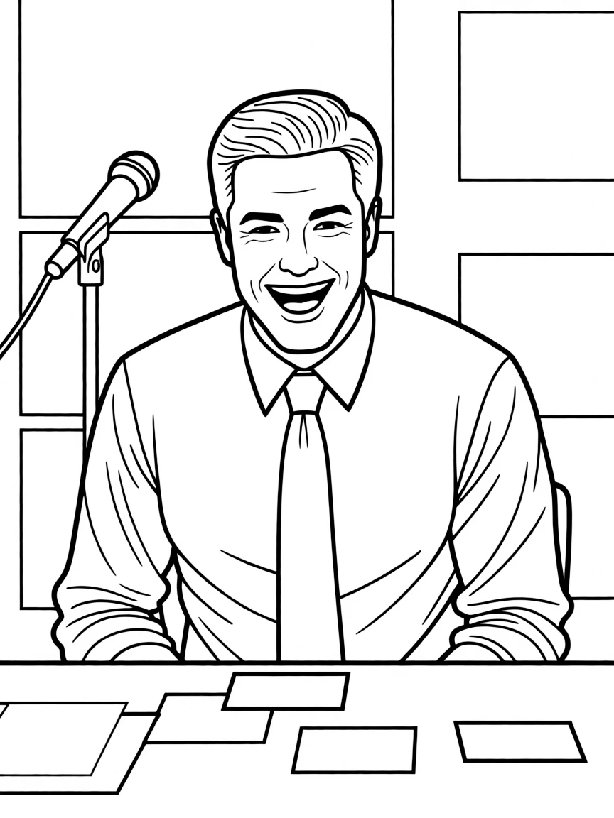 Jimmy Fallon laughing during a Thank You Notes segment