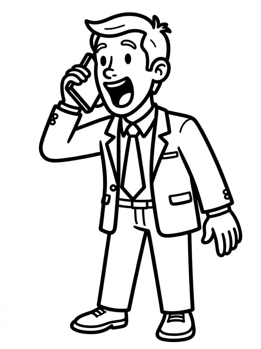 Jerry Maguire shouting "Show me the money!" on phone