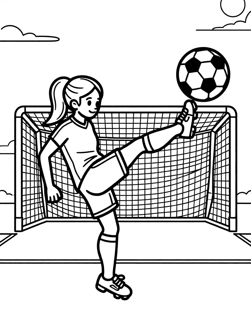 Bend It Like Beckham's Jess scoring a spectacular goal