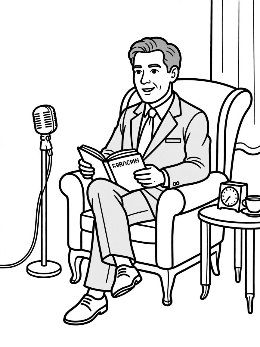 King George VI (Colin Firth) practicing his speech therapy
