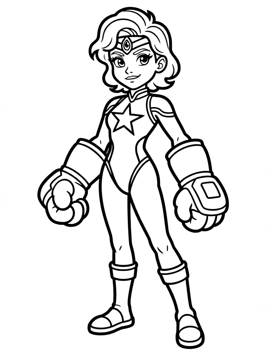 Garnet with her gauntlets and third eye