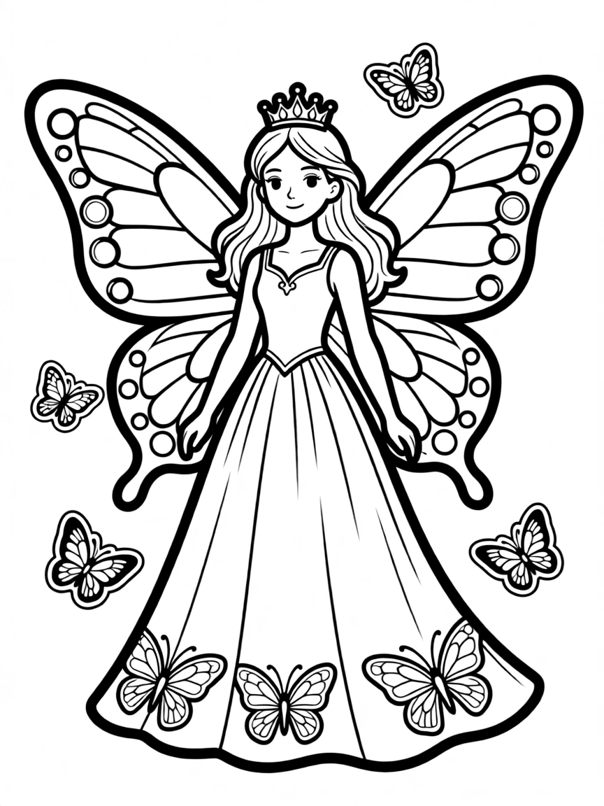Queen Moon with her butterfly form activated