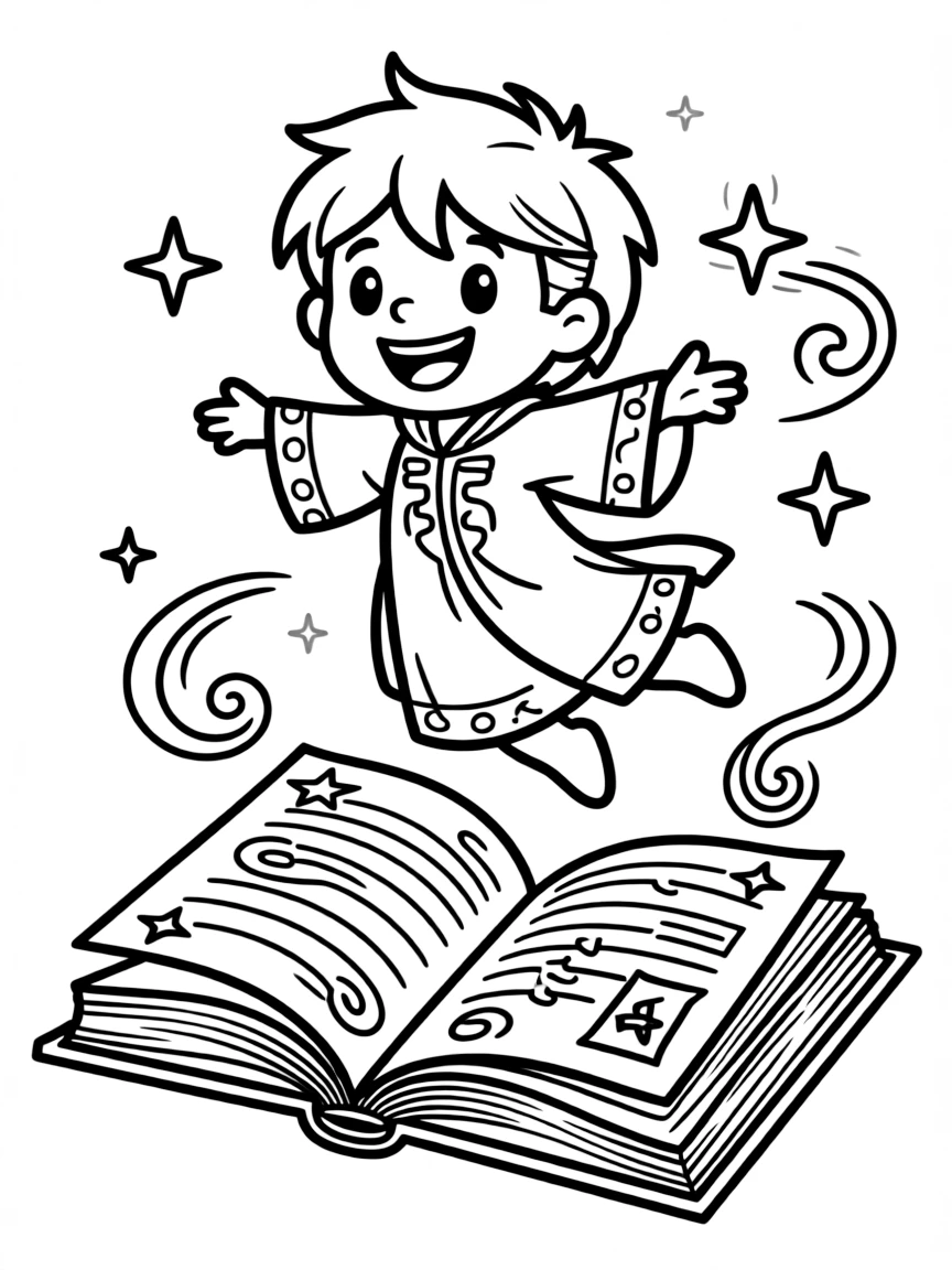 Glossaryck floating above the spell book