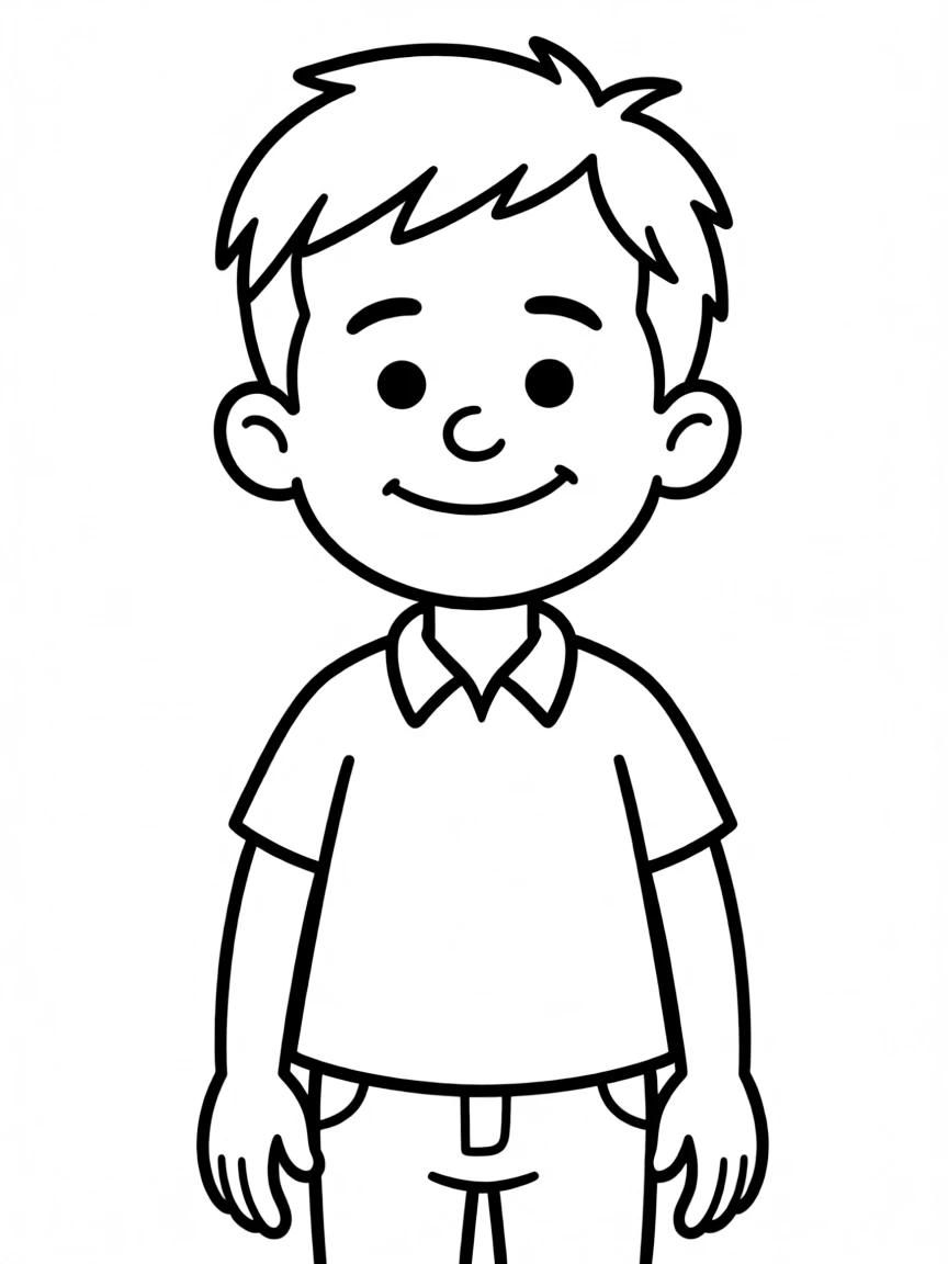 Ralph Wiggum with his nose picked and vacant smile