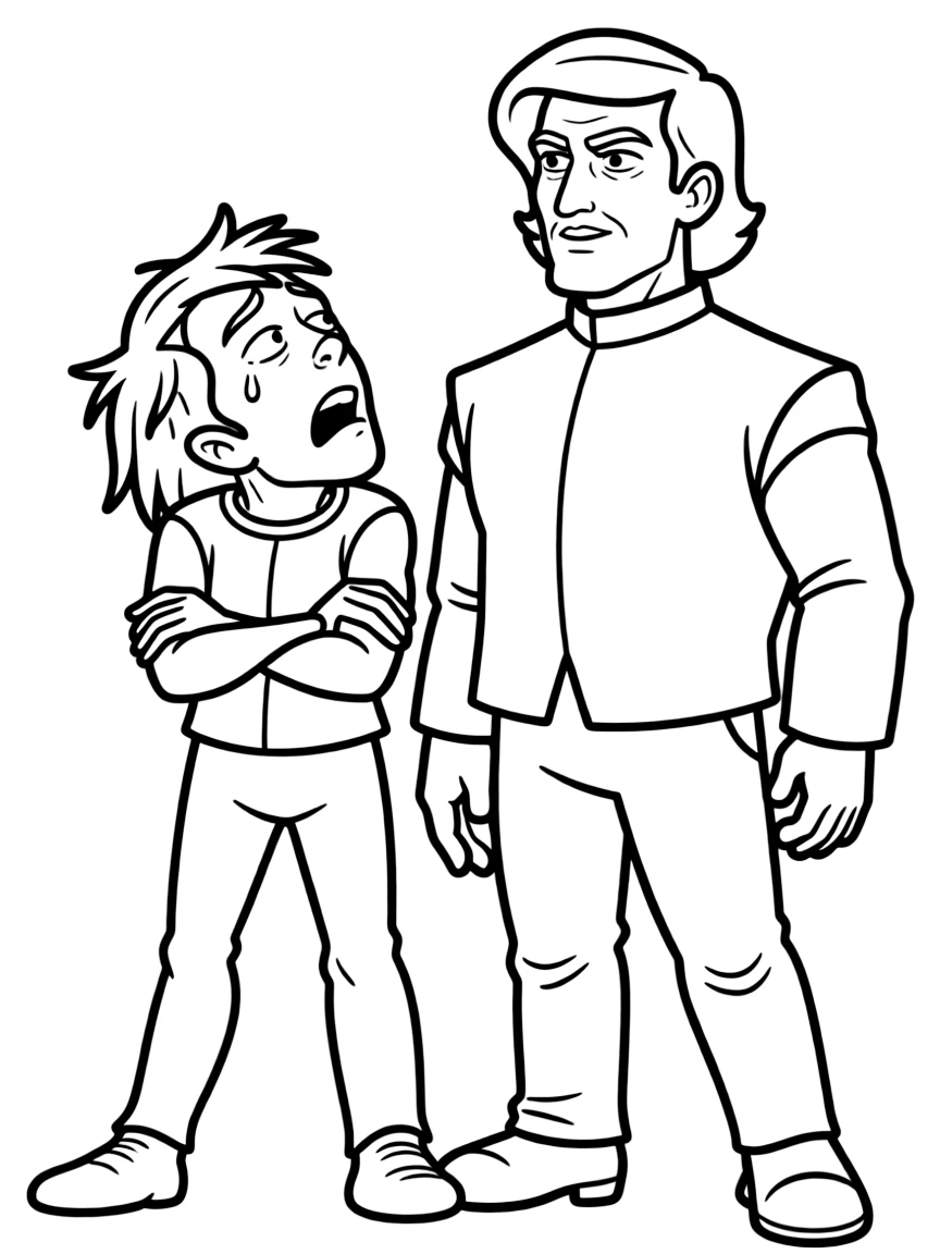 Kif Kroker sighing with exasperation at Zapp