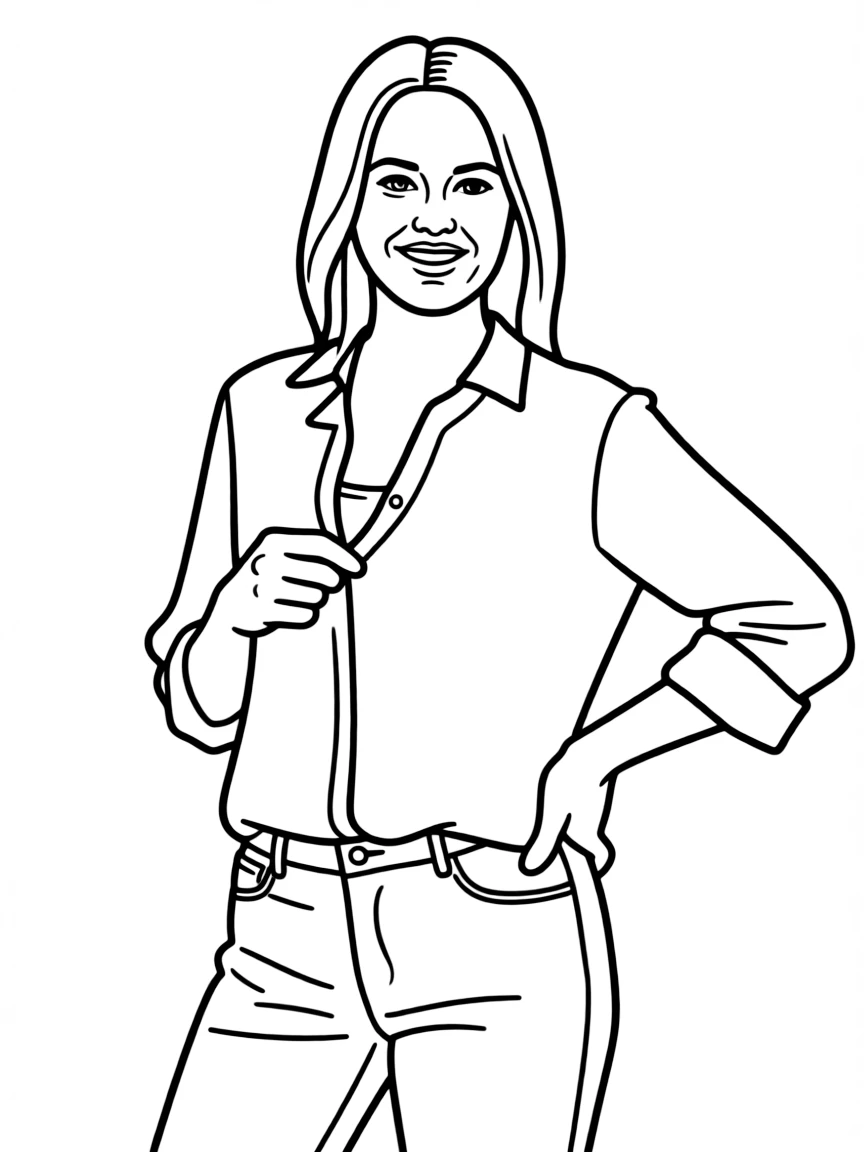 Meredith Palmer with her casual Friday outfit malfunction