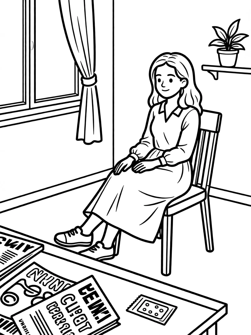 Mindy St. Claire in her medium place with cocaine and magazines