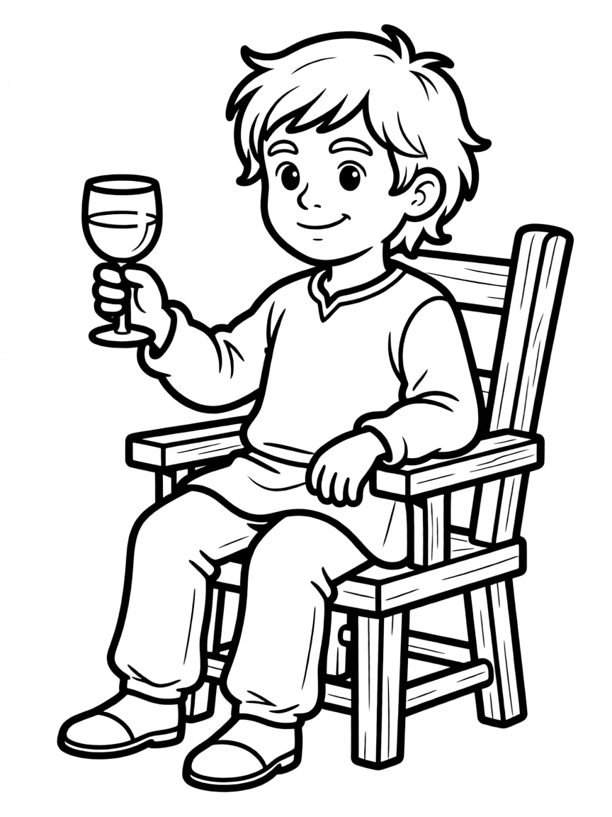 Tyrion Lannister with wine goblet and clever expression