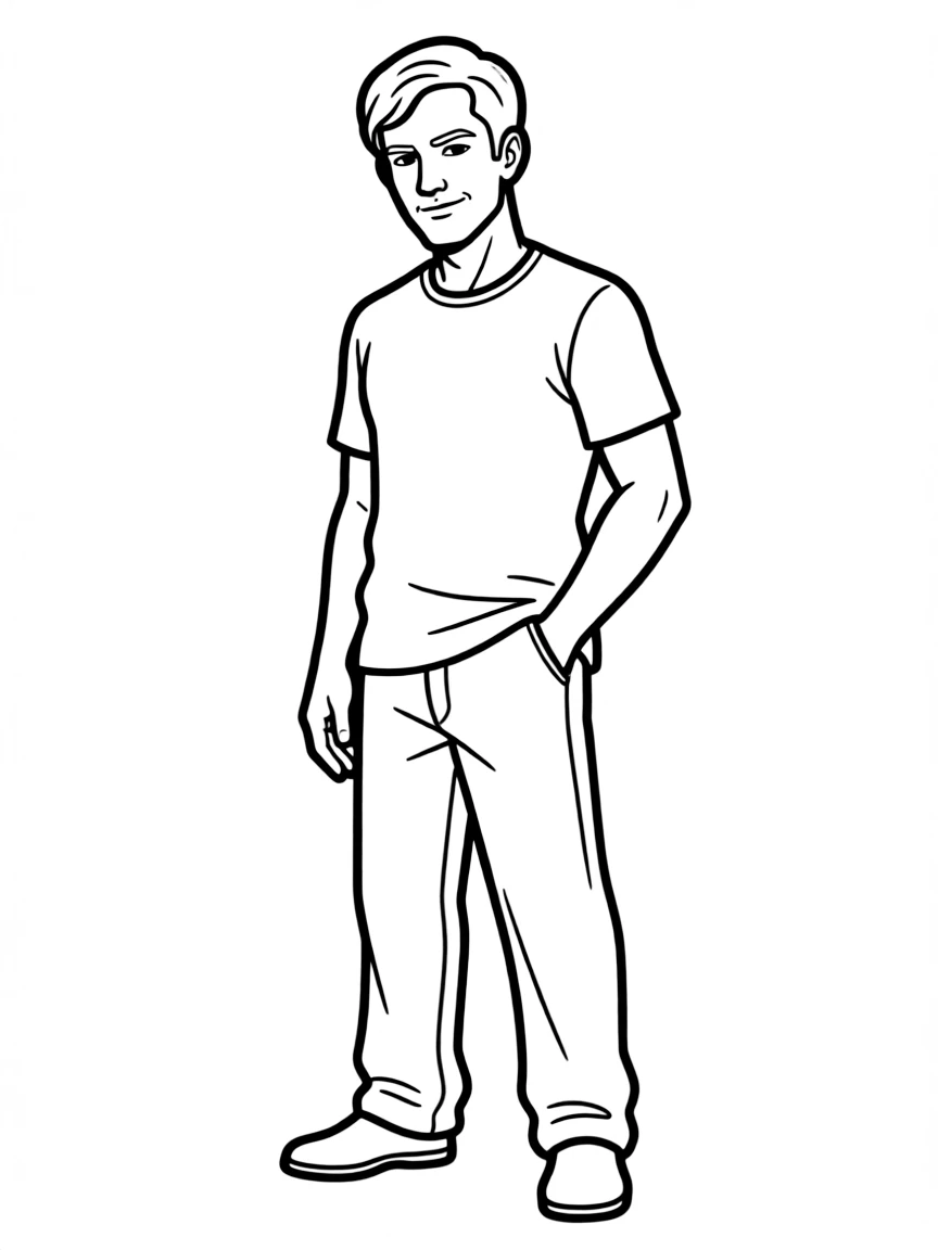 Roman Roy with his sarcastic smirk and slouched posture