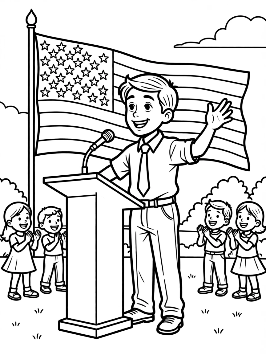 Connor Roy declaring his presidential ambitions