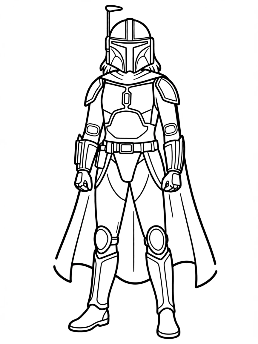 Bo-Katan Kryze with her Mandalorian helmet