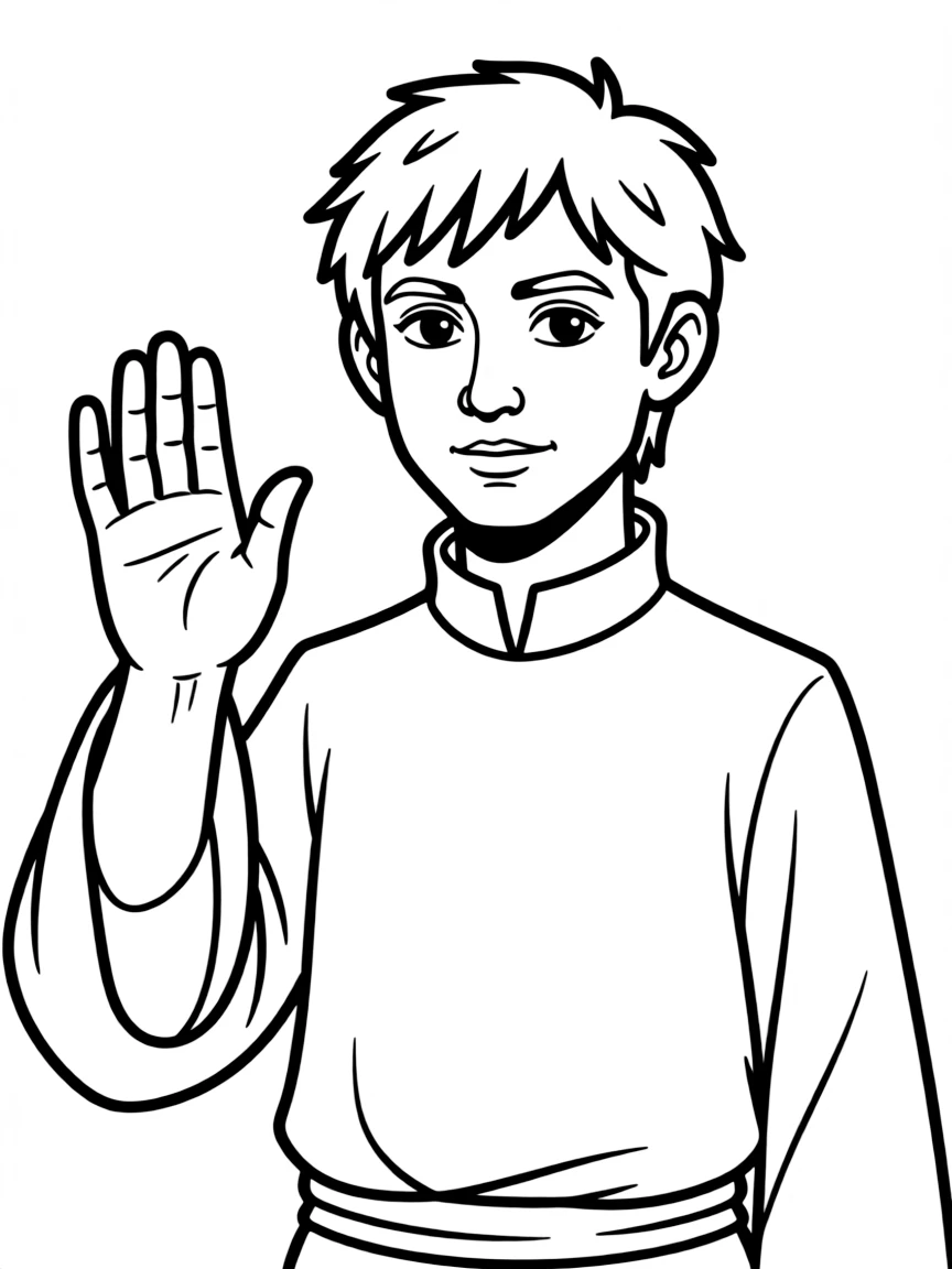Kuiil with his "I have spoken" gesture