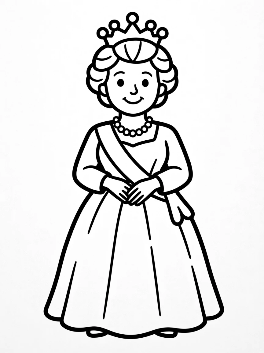 Queen Mother with her pearls and kind smile