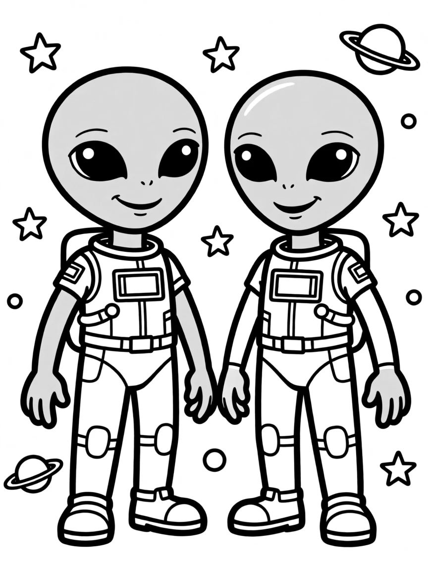 Aliens with classic grey appearance and large eyes