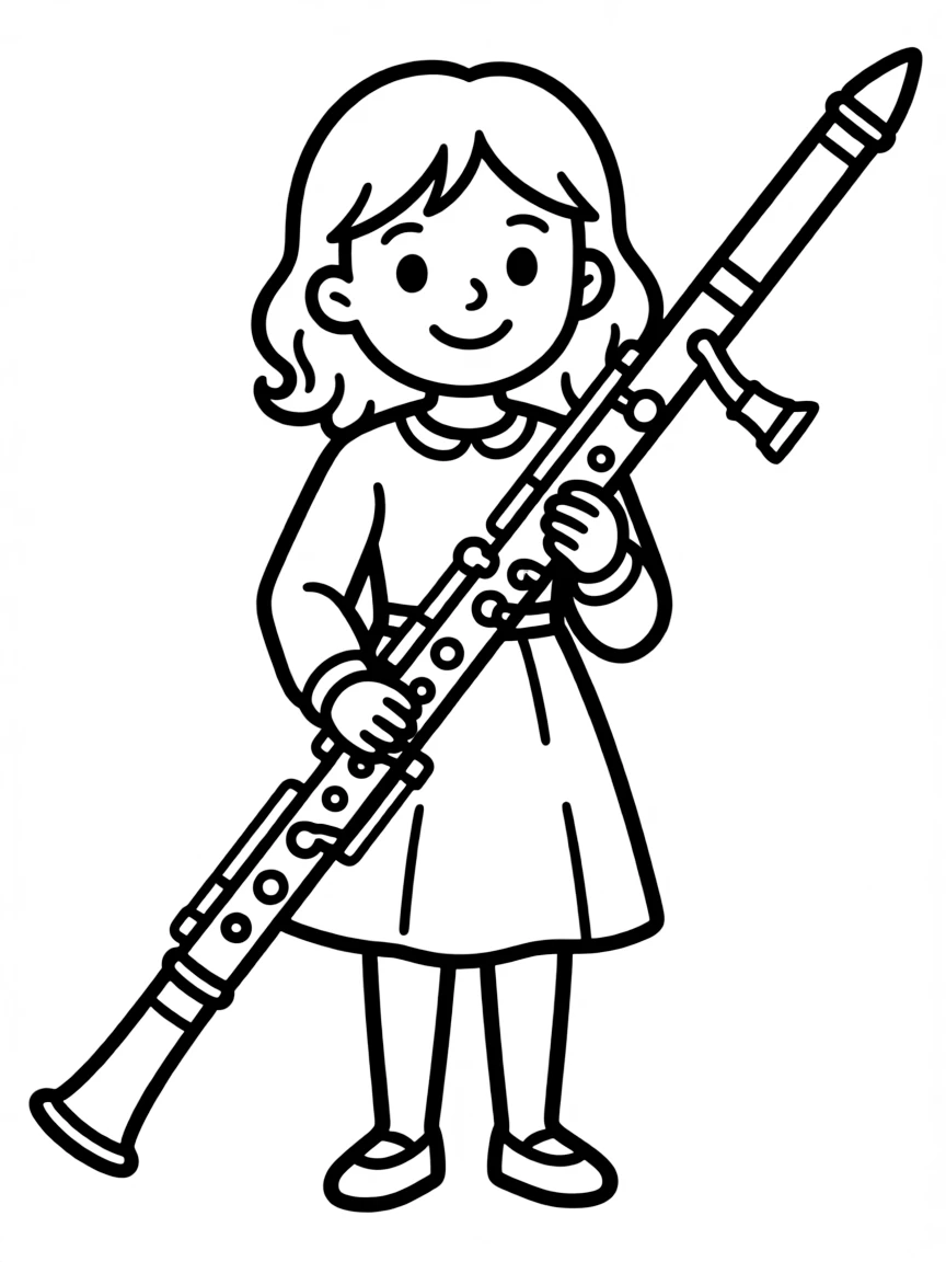 Jan with her bassoon and seemingly innocent smile