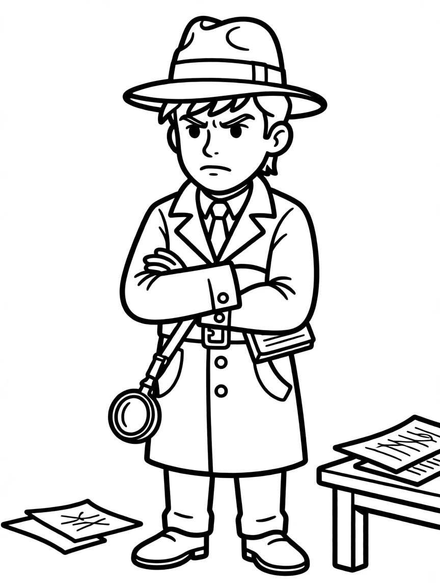 Detective Williams looking skeptical at their theories