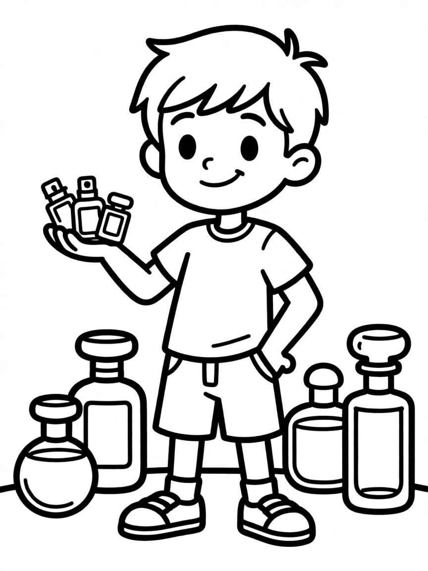 Antoine with his perfume samples and flirtatious manner