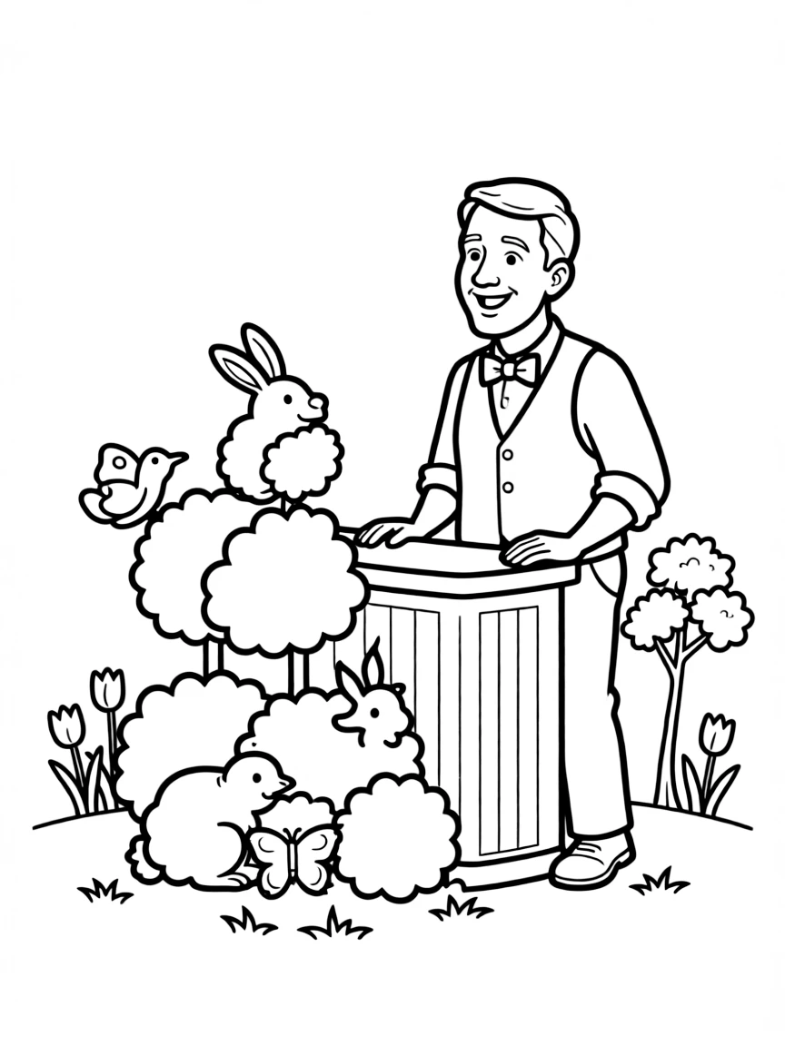 Laszlo Cravensworth with his topiary garden and "regular human bartender" disguise