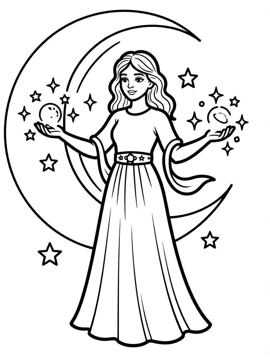 Charlotte Richards/Goddess with her celestial glow