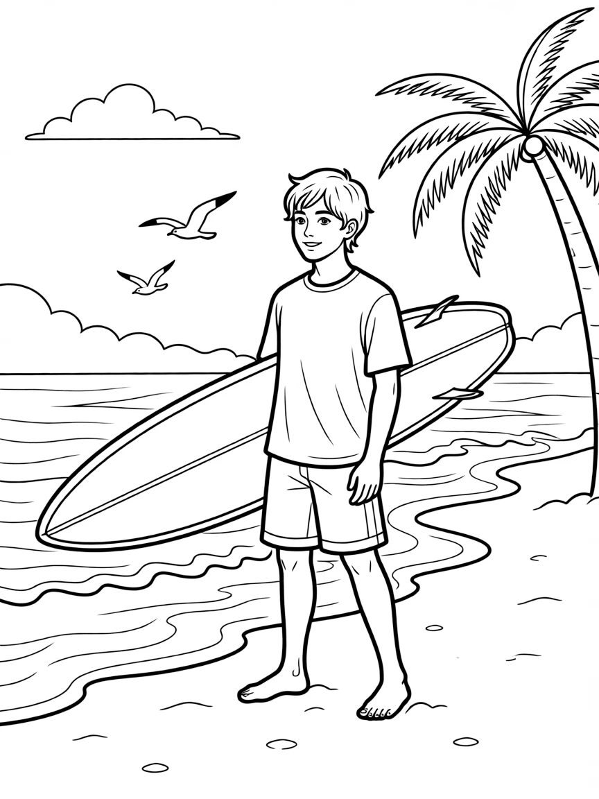 Josh Chan with his laid-back surfer attitude