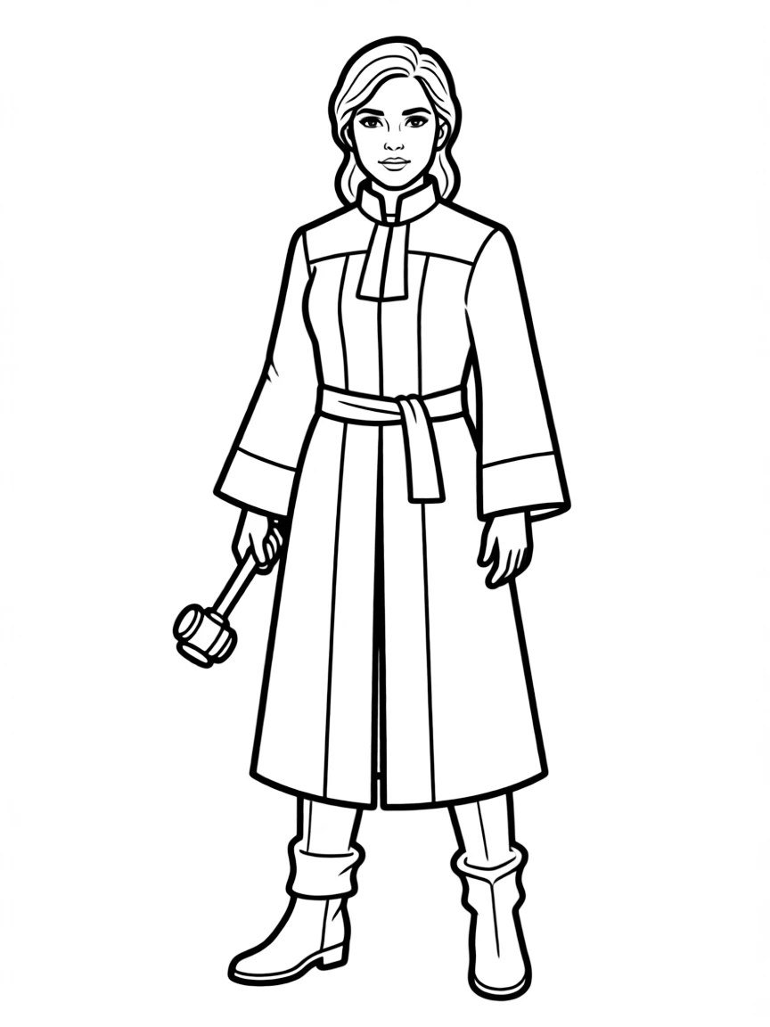 Ravonna Renslayer with her TVA judge uniform