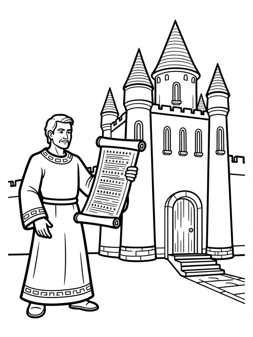He Who Remains at his Citadel with timeline documents