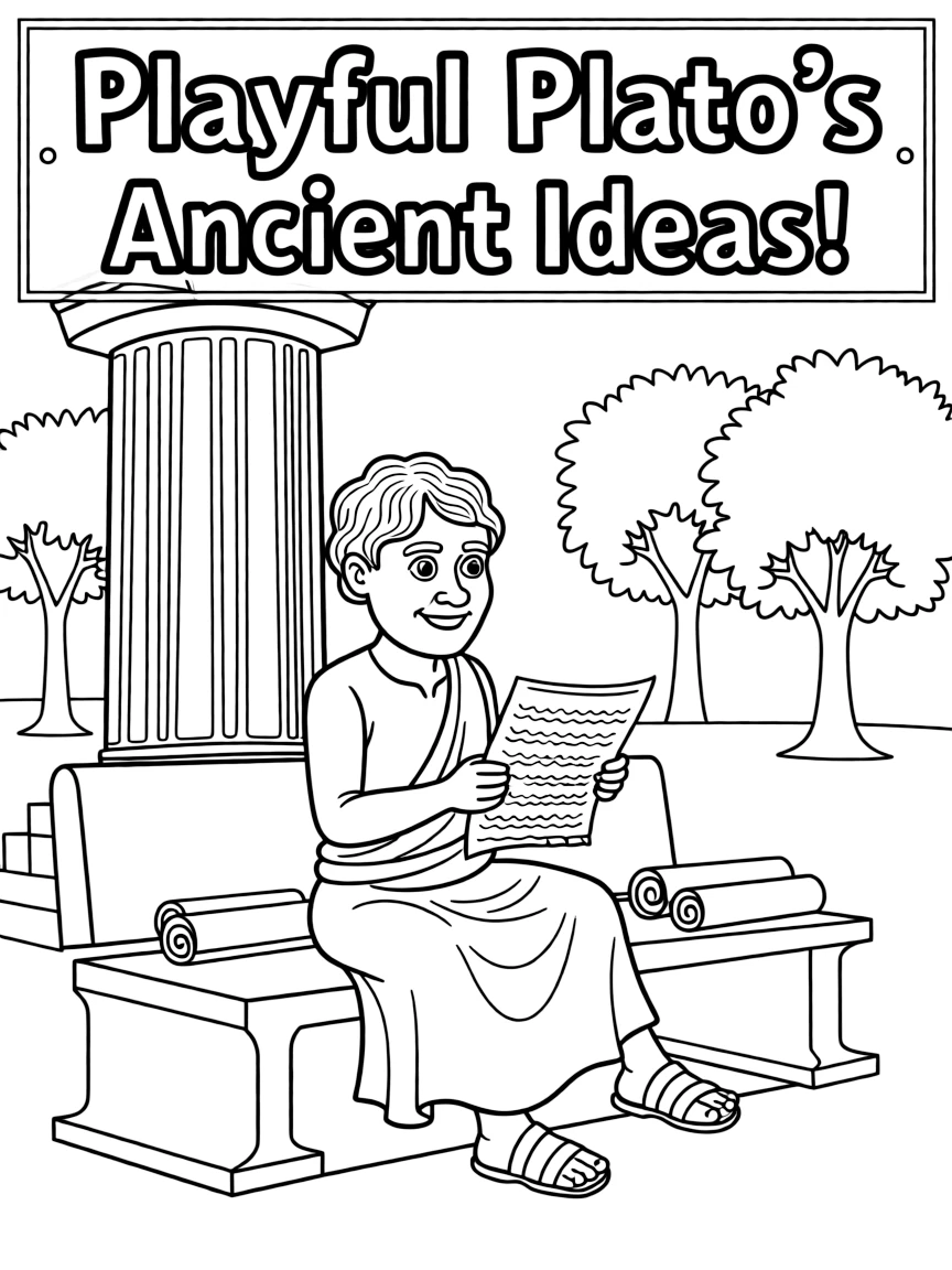 A playful scene showing Plato.