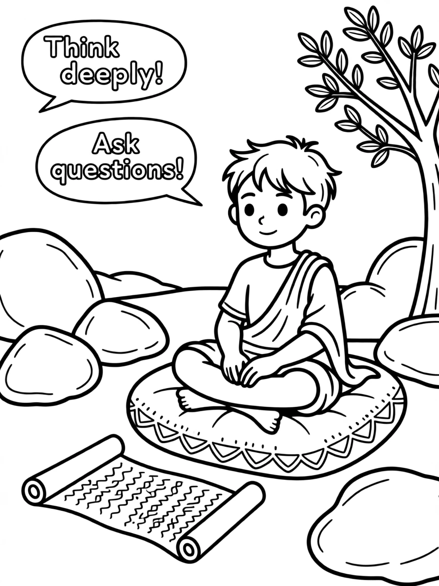 A playful scene showing Plato.