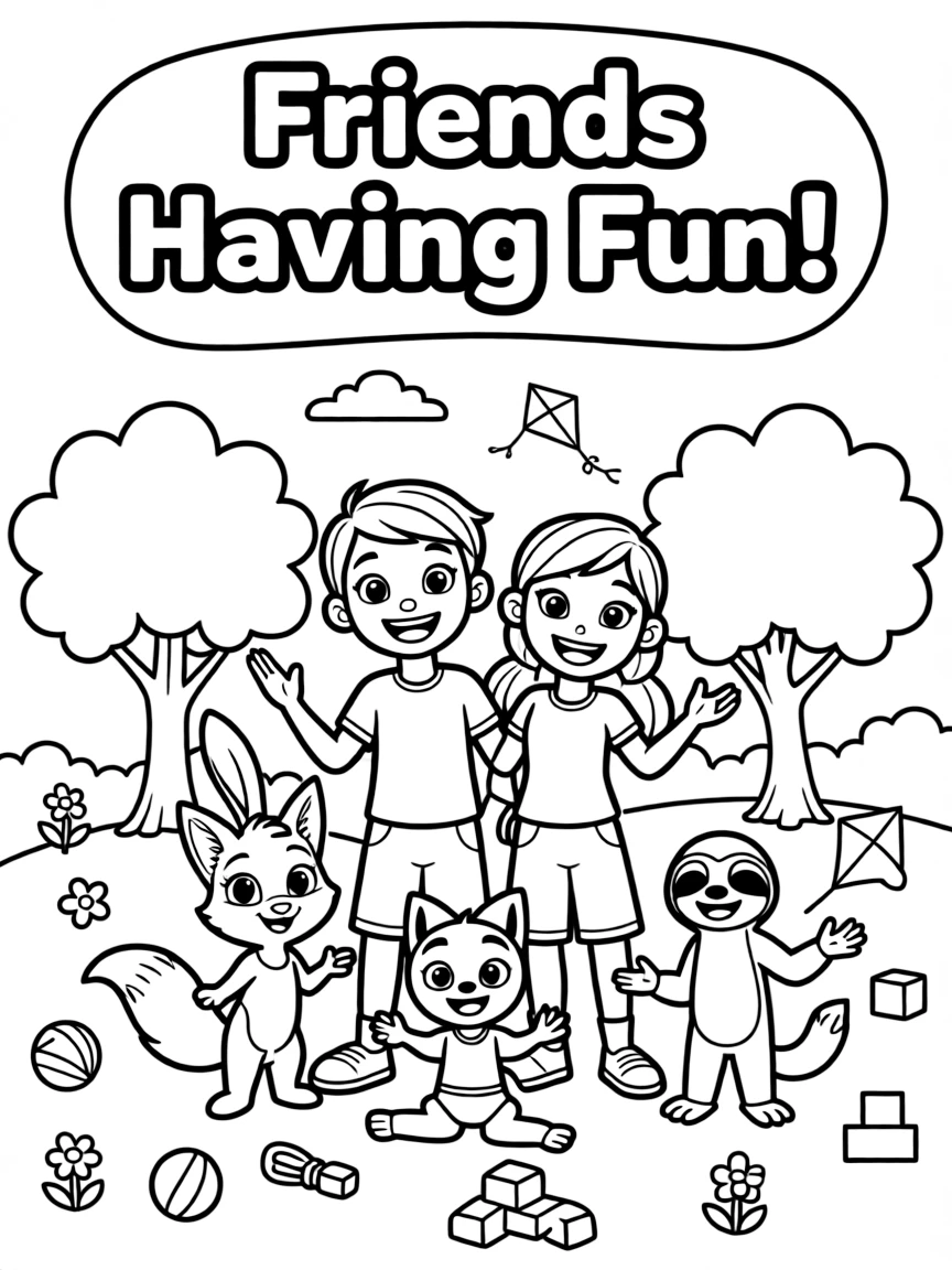 Zootopia smiling and posing with their sidekicks, surrounded by trees, toys, or fun backgrounds.