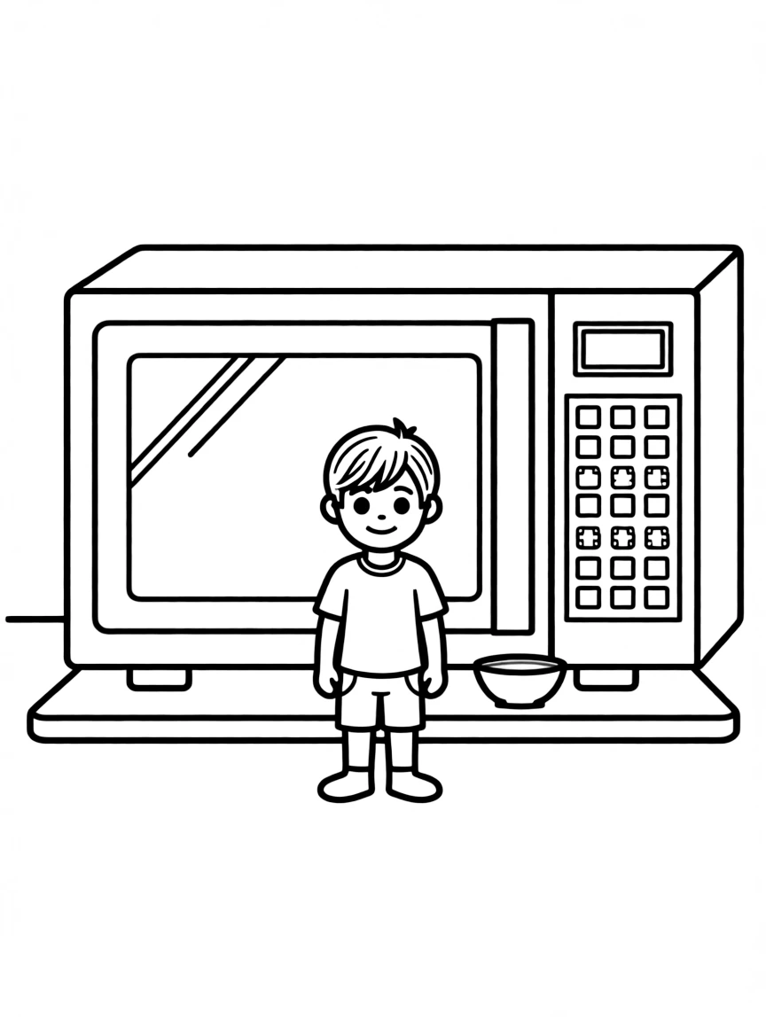 a microwave oven with digital buttons