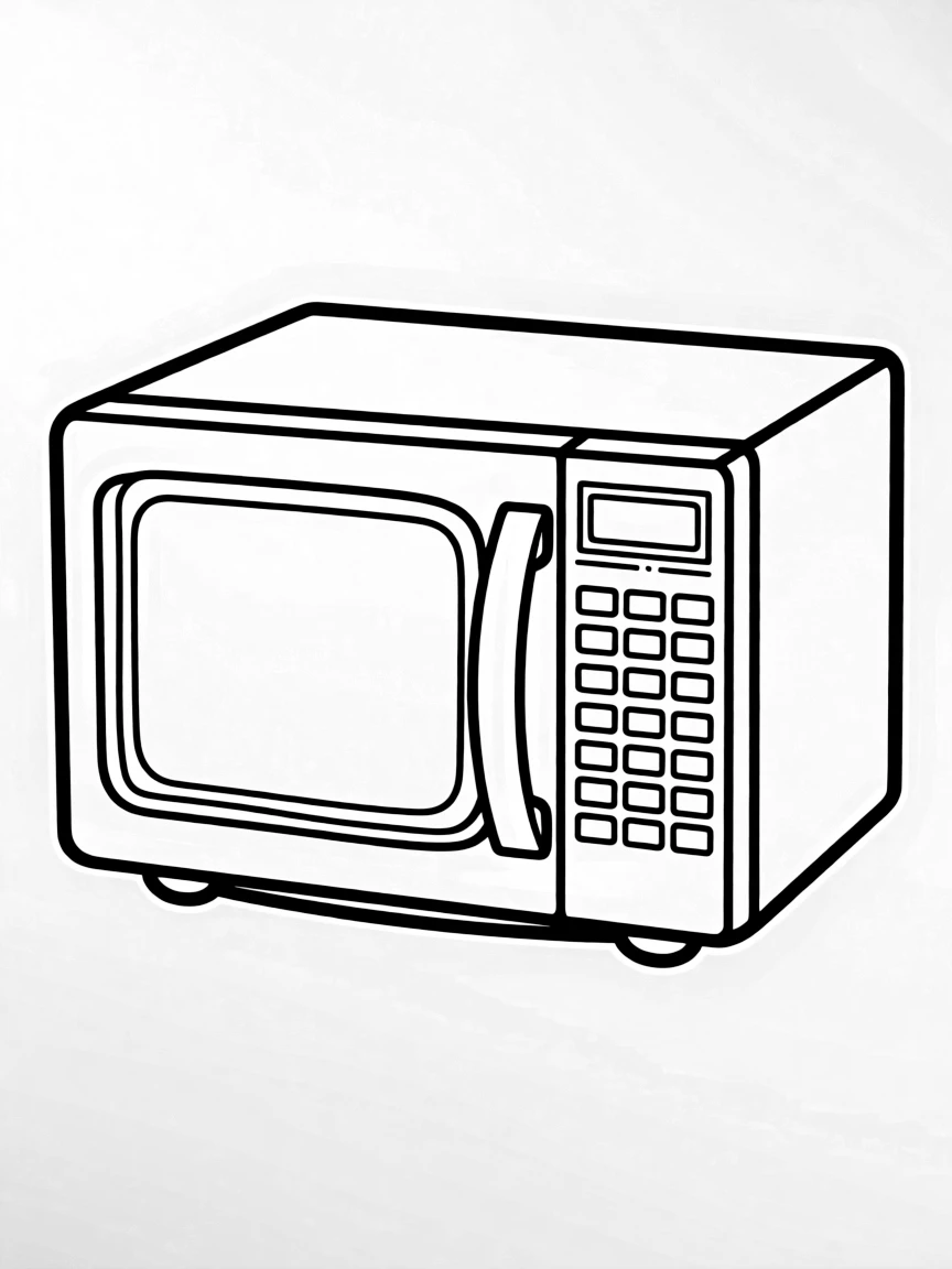 a microwave oven with digital buttons