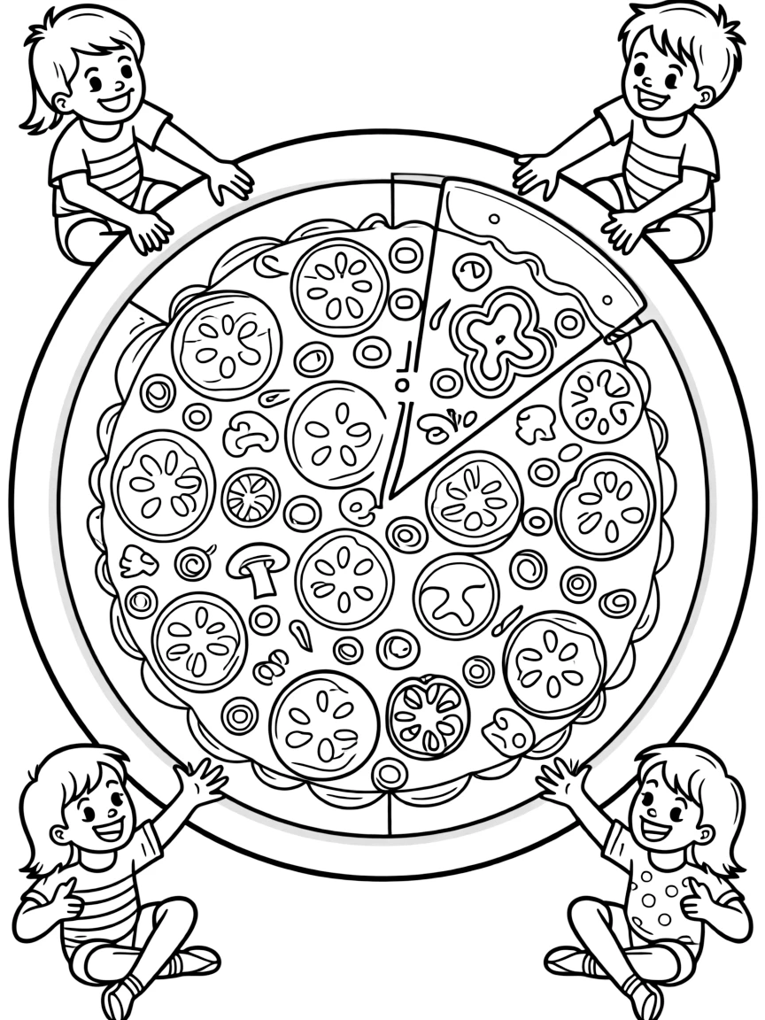 a pizza with various toppings